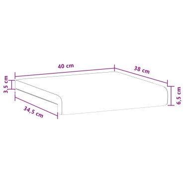 vidaXL Μαξιλάρι πάγκου 2 τμχ. Βελούδο Ροζ Βάθος 40x38x6,5cm