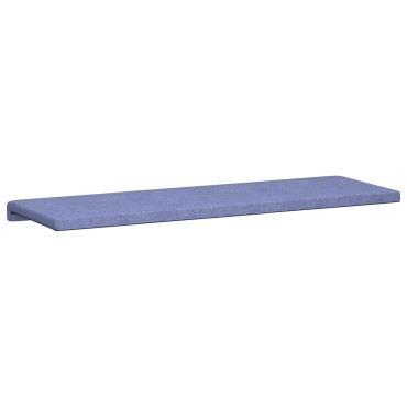 vidaXL Μαξιλάρι πάγκου Ύφασμα Μπλε τζην Βάθος 110x38x6,5cm