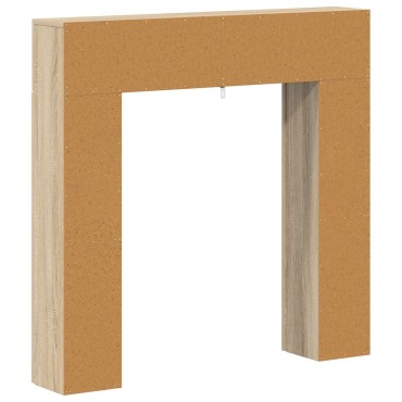 vidaXL Περίβλημα τζακιού Sonoma Δρυς 102 x 18 x 100,5 εκ