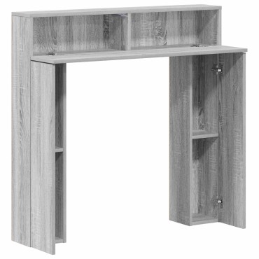 vidaXL Περίβλημα τζακιού Γκρι Sonoma 102 x 18 x 100,5 εκ