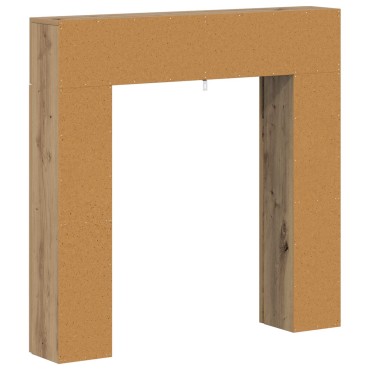 vidaXL Περίβλημα τζακιού Artisan Δρυς 102 x 18 x 100,5 εκ