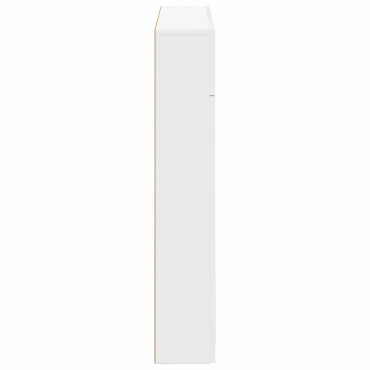 vidaXL Περίβλημα τζακιού Λευκό 102 x 18 x 100,5 εκ Επεξεργασμένο Ξύλο