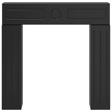 vidaXL Περίβλημα τζακιού Μαύρο 102 x 18 x 100,5 εκ Επεξεργασμένο Ξύλο