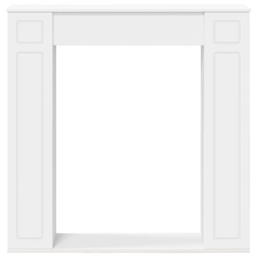 vidaXL Περίβλημα τζακιού Λευκό 100 x 20 x 100 cm Επεξεργασμένο Ξύλο