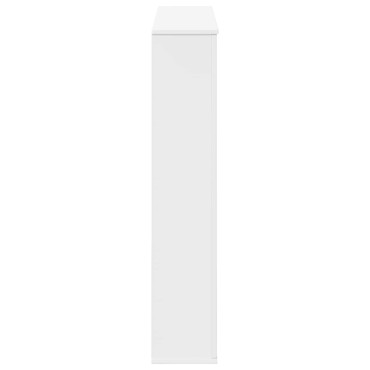 vidaXL Περίβλημα τζακιού Λευκό 100 x 20 x 100 cm Επεξεργασμένο Ξύλο