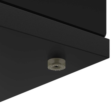 vidaXL Περίβλημα τζακιού Μαύρο 100 x 20 x 100 cm Επεξεργασμένο Ξύλο