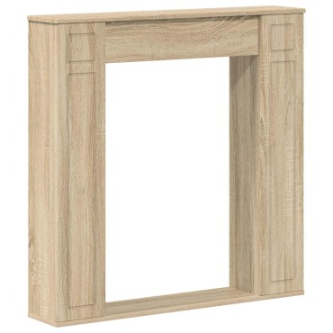 vidaXL Περίβλημα τζακιού Sonoma Δρυς 100 x 20 x 100 cm