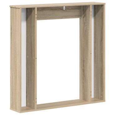 vidaXL Περίβλημα τζακιού Sonoma Δρυς 100 x 20 x 100 cm