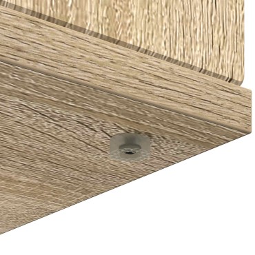 vidaXL Περίβλημα τζακιού Sonoma Δρυς 100 x 20 x 100 cm
