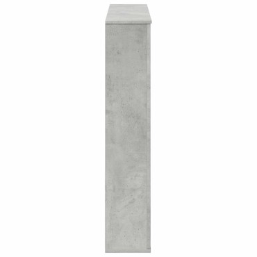 vidaXL Περίβλημα τζακιού Γκρι Σκυροδέματος 100 x 20 x 100 cm