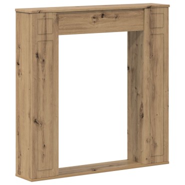 vidaXL Περίβλημα τζακιού Artisan Δρυς 100 x 20 x 100 cm