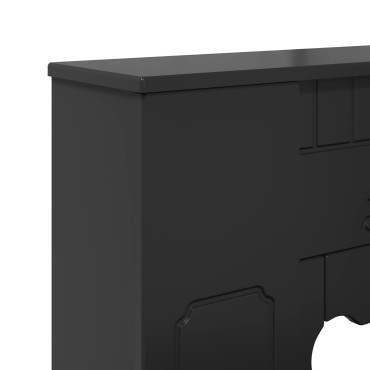 vidaXL Περίβλημα τζακιού Μαύρο 93 x 20 x 89 εκ Επεξεργασμένο Ξύλο