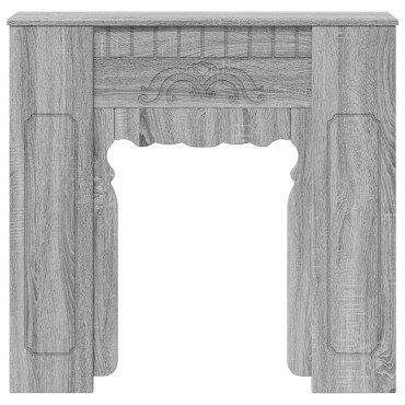 vidaXL Περίβλημα τζακιού Γκρι Sonoma 93 x 20 x 89 εκ