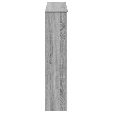vidaXL Περίβλημα τζακιού Γκρι Sonoma 93 x 20 x 89 εκ