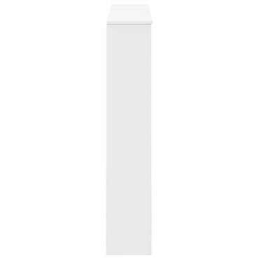 vidaXL Περίβλημα τζακιού Λευκό 102 x 20 x 102 εκ Επεξεργασμένο Ξύλο