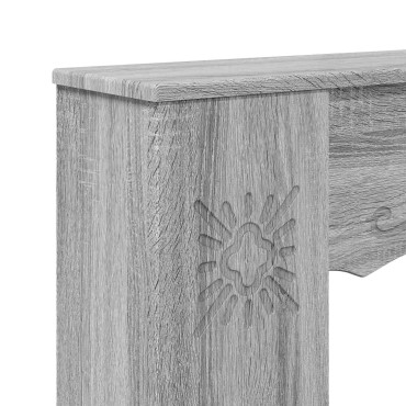 vidaXL Περίβλημα τζακιού Γκρι Sonoma 102 x 20 x 102 εκ