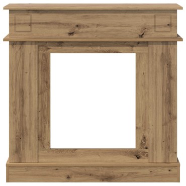 vidaXL Περίβλημα τζακιού Artisan Δρυς 102 x 26 x 100 εκ
