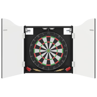 vidaXL Ντουλάπα Πινάκων Βελών Μαύρο 56 x 12 x 63 εκ Επεξεργασμένο Ξύλο
