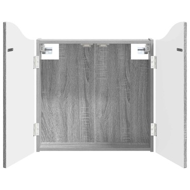 vidaXL Ντουλάπα Πινάκων Βελών Γκρι Sonoma 56 x 12 x 63 εκ