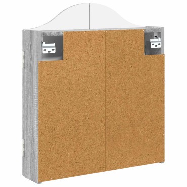 vidaXL Ντουλάπα Πινάκων Βελών Γκρι Sonoma 56 x 12 x 63 εκ