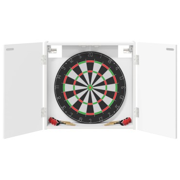 vidaXL Ντουλάπα Πινάκων Βελών Λευκό 56 x 12 x 53,5 εκ.