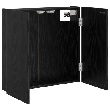 vidaXL Ντουλάπα Πινάκων Βελών Μαύρη Δρυς 56 x 12 x 53,5 εκ.