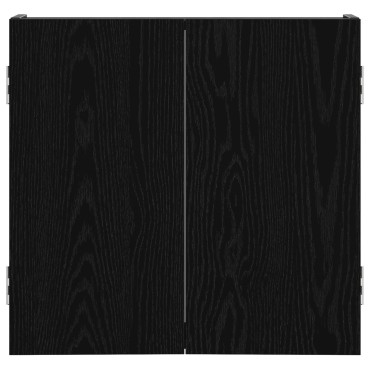 vidaXL Ντουλάπα Πινάκων Βελών Μαύρη Δρυς 56 x 12 x 53,5 εκ.