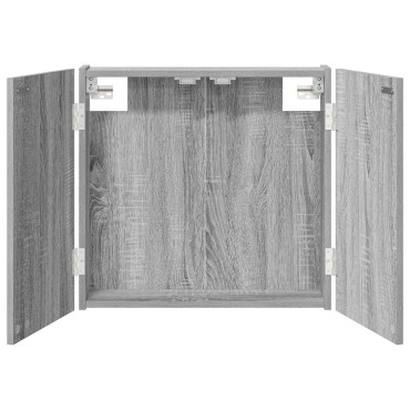 vidaXL Ντουλάπα Πινάκων Βελών Γκρι Sonoma 56 x 12 x 53,5 εκ.