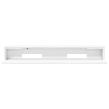 vidaXL Γραφείο Στούντιο Λευκό 130 x 36 x 19,5 εκ. Επεξεργασμένο Ξύλο