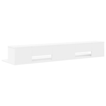 vidaXL Γραφείο Στούντιο Λευκό 130 x 36 x 19,5 εκ. Επεξεργασμένο Ξύλο