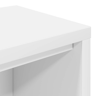 vidaXL Γραφείο Στούντιο Λευκό 130 x 36 x 19,5 εκ. Επεξεργασμένο Ξύλο
