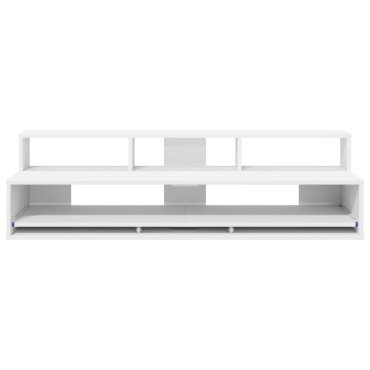 vidaXL Γραφείο Στούντιο Λευκό 130 x 42,5 x 36 εκ Επεξεργασμένο Ξύλο