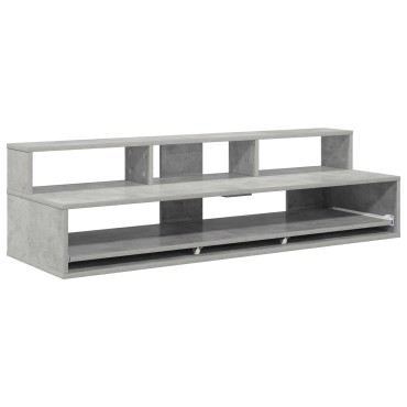 vidaXL Γραφείο Στούντιο Γκρι Σκυροδέματος 130 x 42,5 x 36 εκ
