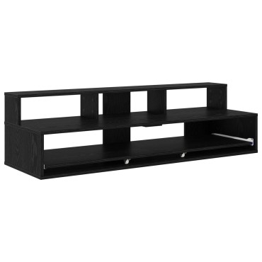 vidaXL Γραφείο Στούντιο Μαύρη Δρυς 110 x 42,5 x 36 εκ