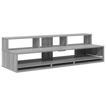 vidaXL Γραφείο Στούντιο Γκρι Sonoma 110 x 42,5 x 36 εκ