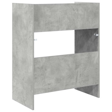 vidaXL Πίνακας DJ Γκρι Σκυροδέματος 102x45x102cm 1 τεμ.