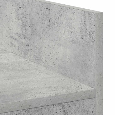 vidaXL Πίνακας DJ Γκρι Σκυροδέματος 102x45x102cm 1 τεμ.