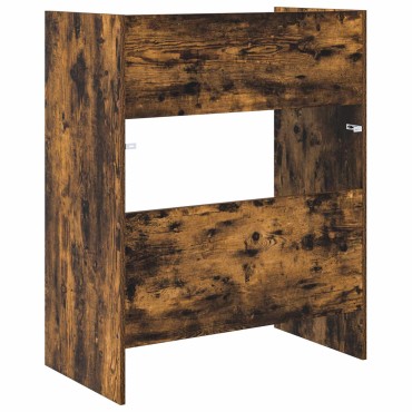 vidaXL Πίνακας DJ Καπνισμένο Ξύλο Δρυός 102x45x102cm 1 τεμ.