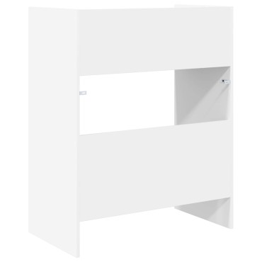 vidaXL Πίνακας DJ Λευκό 62x45x102cm Επεξεργασμένο Ξύλο 1 τεμ.