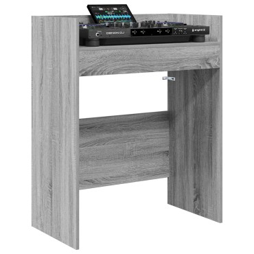 vidaXL Πίνακας DJ Γκρι Sonoma 62x45x102cm Επεξεργασμένο Ξύλο 1 τεμ.