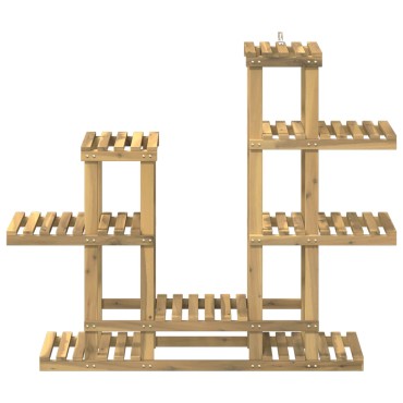 vidaXL Βάση φυτών Λευκό 118 x 25 x 96,5 εκ. Στερεό Ξύλο Ακακίας