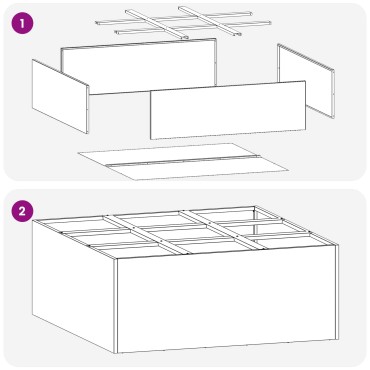 vidaXL Γλάστρα Κήπου Ασημί 100 x 100 x 50 cm Ανοξείδωτο Ατσάλι