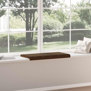 vidaXL Μαξιλάρι πάγκου Συνθετικό σουέντ Καφέ Βάθος 80x38x6,5cm