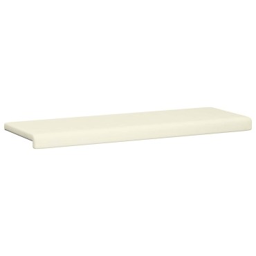vidaXL Μαξιλάρι πάγκου κορντουρόι Κρεμ Βάθος 110x38x6,5cm