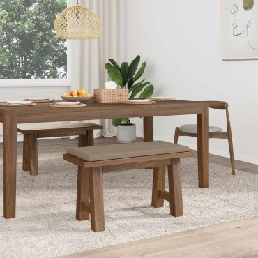 vidaXL Μαξιλάρι πάγκου Μικροΐνες Taupe Βάθος 80x38x6,5cm