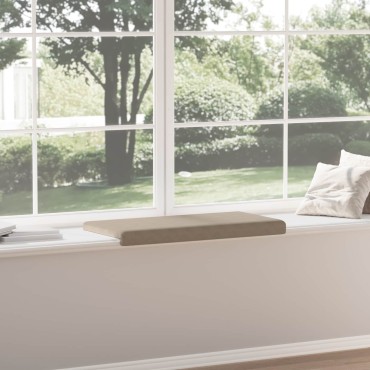 vidaXL Μαξιλάρι πάγκου Μικροΐνες Taupe Βάθος 80x38x6,5cm