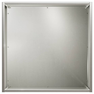 vidaXL Γλάστρα Κήπου 2 τμχ. Ασημί 35 x 35 x 35 cm Ανοξείδωτο Ατσάλι