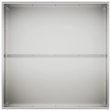 vidaXL Γλάστρα Κήπου 2 τμχ. Ασημί 80 x 80 x 40 cm Ανοξείδωτο Ατσάλι