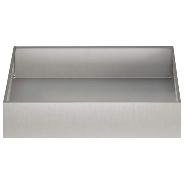 vidaXL Γλάστρα Κήπου Ασημί 80 x 80 x 20 cm Ανοξείδωτο Ατσάλι