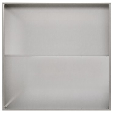 vidaXL Γλάστρα Κήπου Ασημί 80 x 80 x 20 cm Ανοξείδωτο Ατσάλι